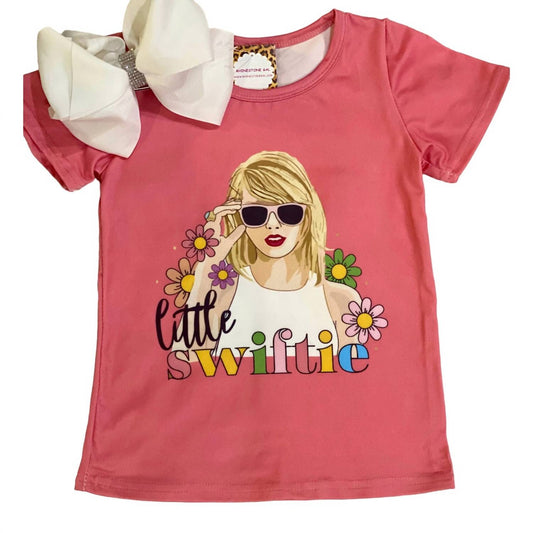 Kids Charm - Girl's Little Taylor Swiftie Retro Tee