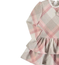 Mayoral - Kid's Tiered Ruffle Neck Plaid Dress