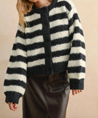 Miou Muse - Boucle Effect Sweater Cardigan