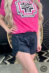 Sterling Kreek - Sheridan Tooled Print Western Shorts