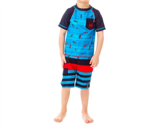 Noruk Collection - Kayak Short Raglan Sleeve Rashguard Tee