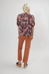 Ulla Johnson - Pre-loved Isolda Silk Short Sleeve Blouse With Tie Back