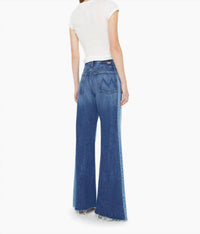 Mother - Tux Sidestepper Sneak Fray Wide Leg Jeans