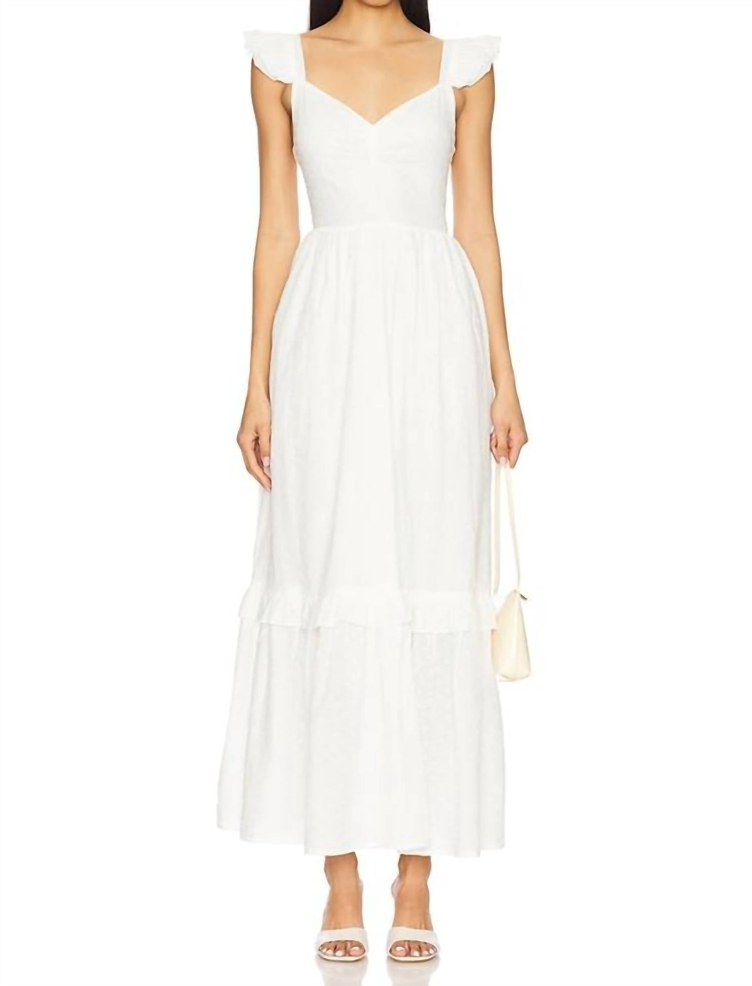Cleobella Nica Maxi Dress in ivory - women's dress