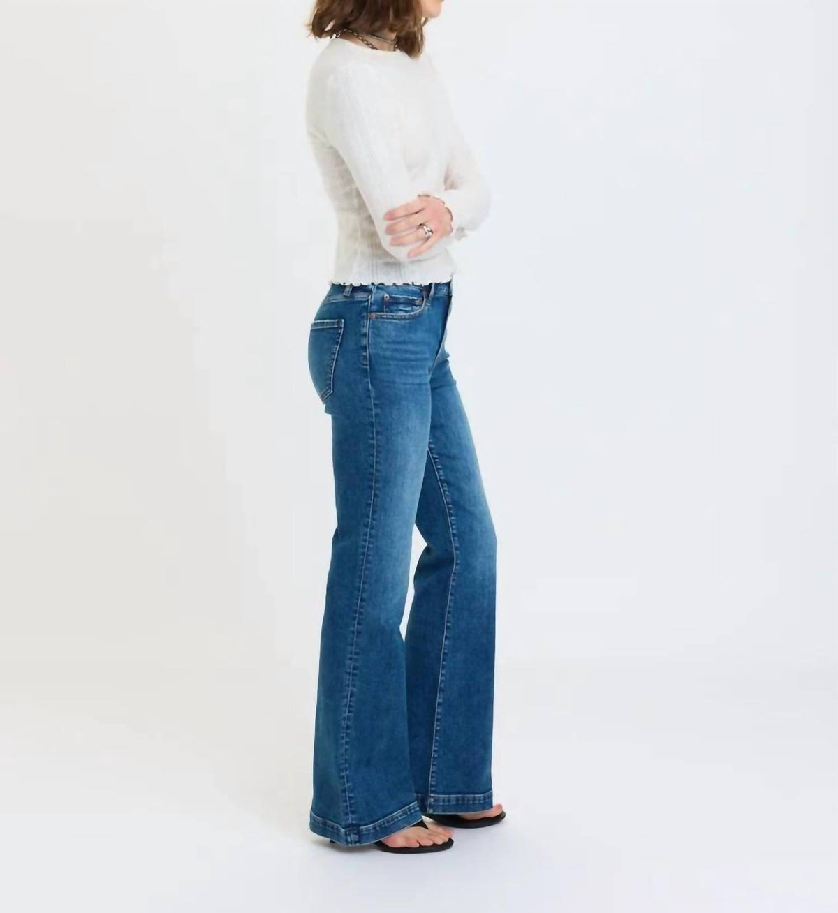Daze - Heartbreaker Mid Rise Flare Jean