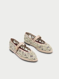 Flabelus - Women's Pierre Lace Mary Jane Shoes