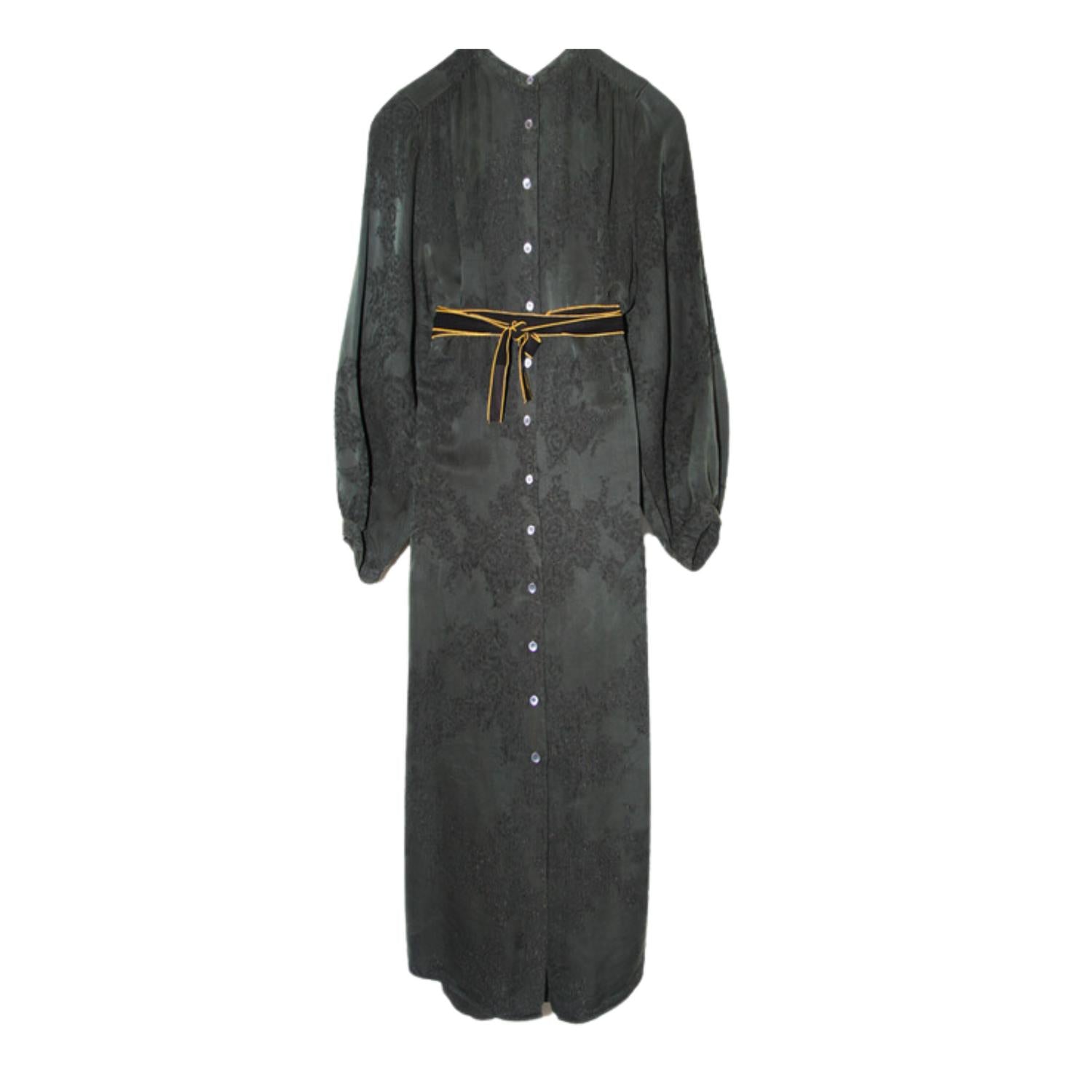 Raquel Allegra - Vannesa Midi Jacquard Dress