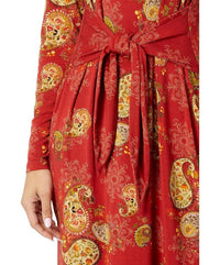 Johnny Was - Paisley Lace Long Sleeve Tie Front Knit Dress