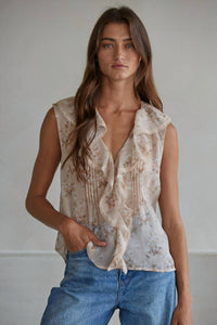 By Together - Gardenia Sleeveless Top