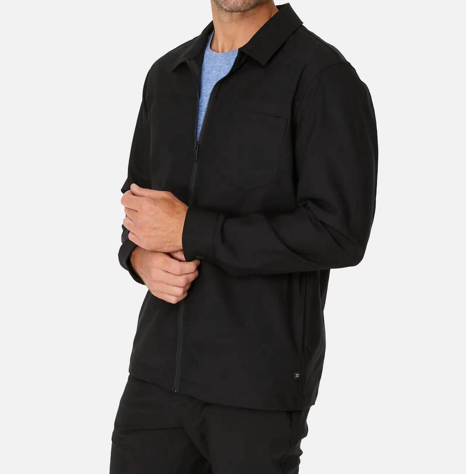 7Diamonds Infinity 4-way Stretch Jacket in black - men's jacket - view 4