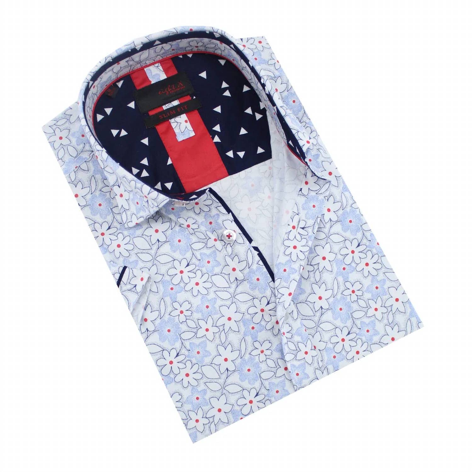 Eight X - Geranium Flower Short Sleeve Shirt