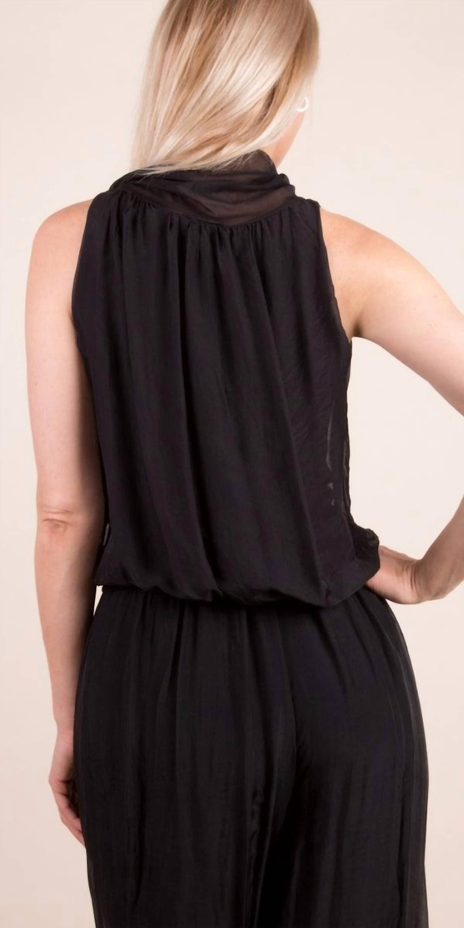 Gigi Moda - Desio Silk Sleeveless Top