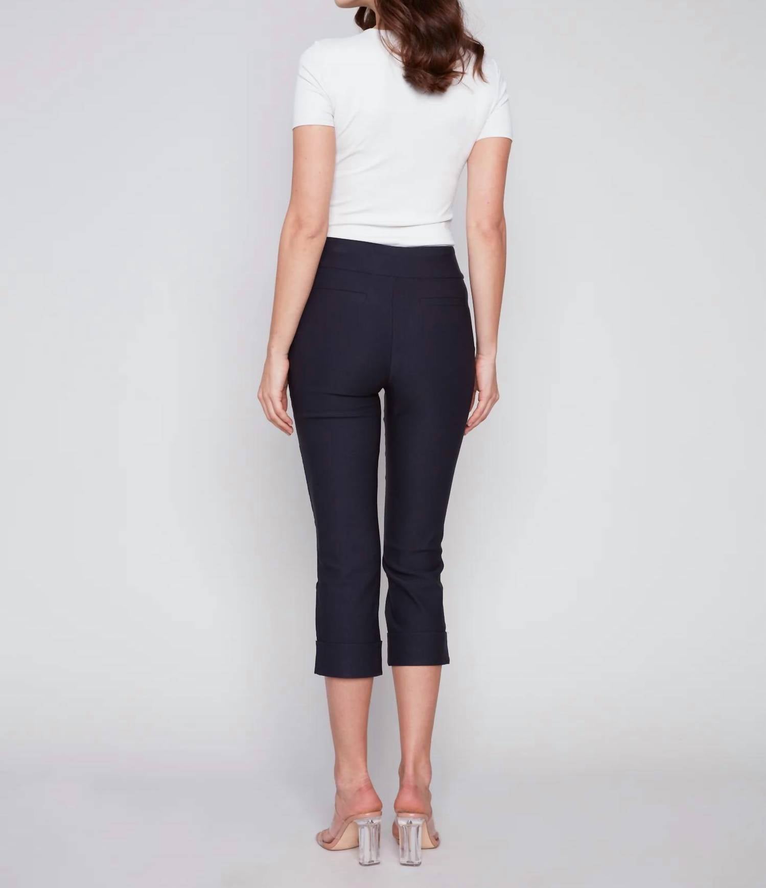 Charlie B - Cuffed Capri Pant