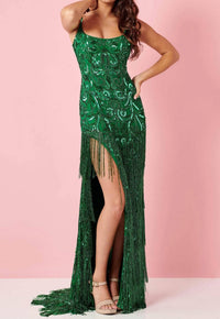 Rachel Allan - Sleeveless Scoop Neck Prom Dress