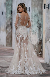 Allure Couture - Sheer Illusion Wedding Dress