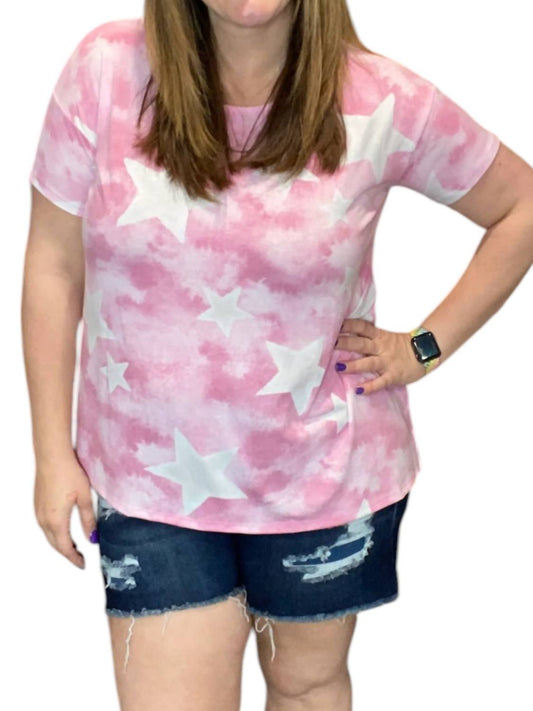 Honeyme - Tie Dye Star Tunic Top