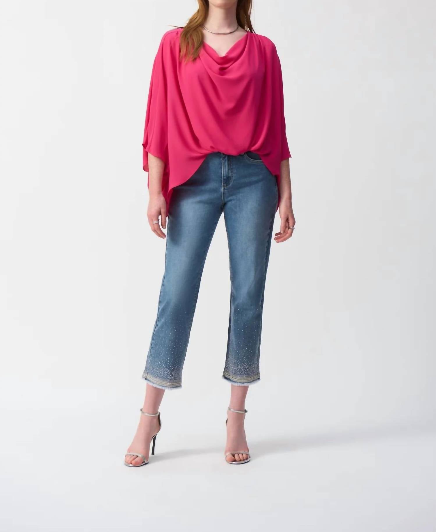 Joseph Ribkoff - Georgette High-Low Top