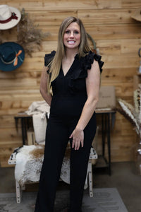 Valentine - Ruffle Power Jumpsuit