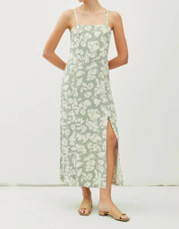 Be Cool - Floral Maxi Linen Dress
