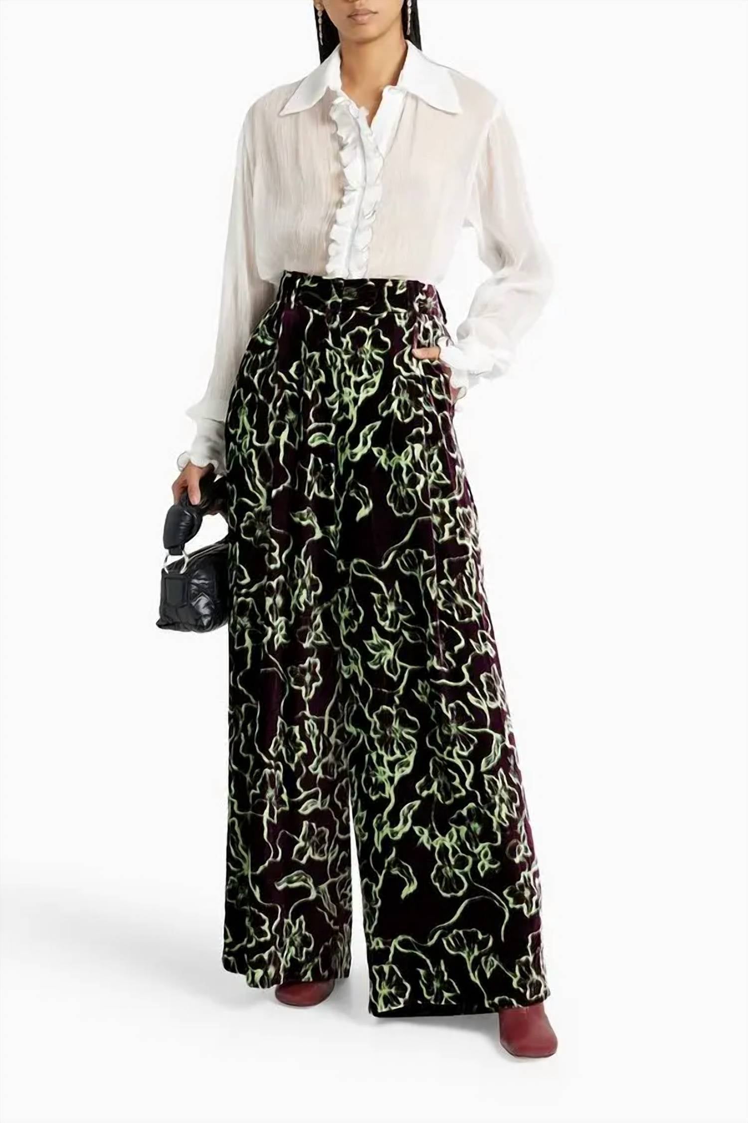 Anna Sui - Ruffled Lyocell-georgette Blouse