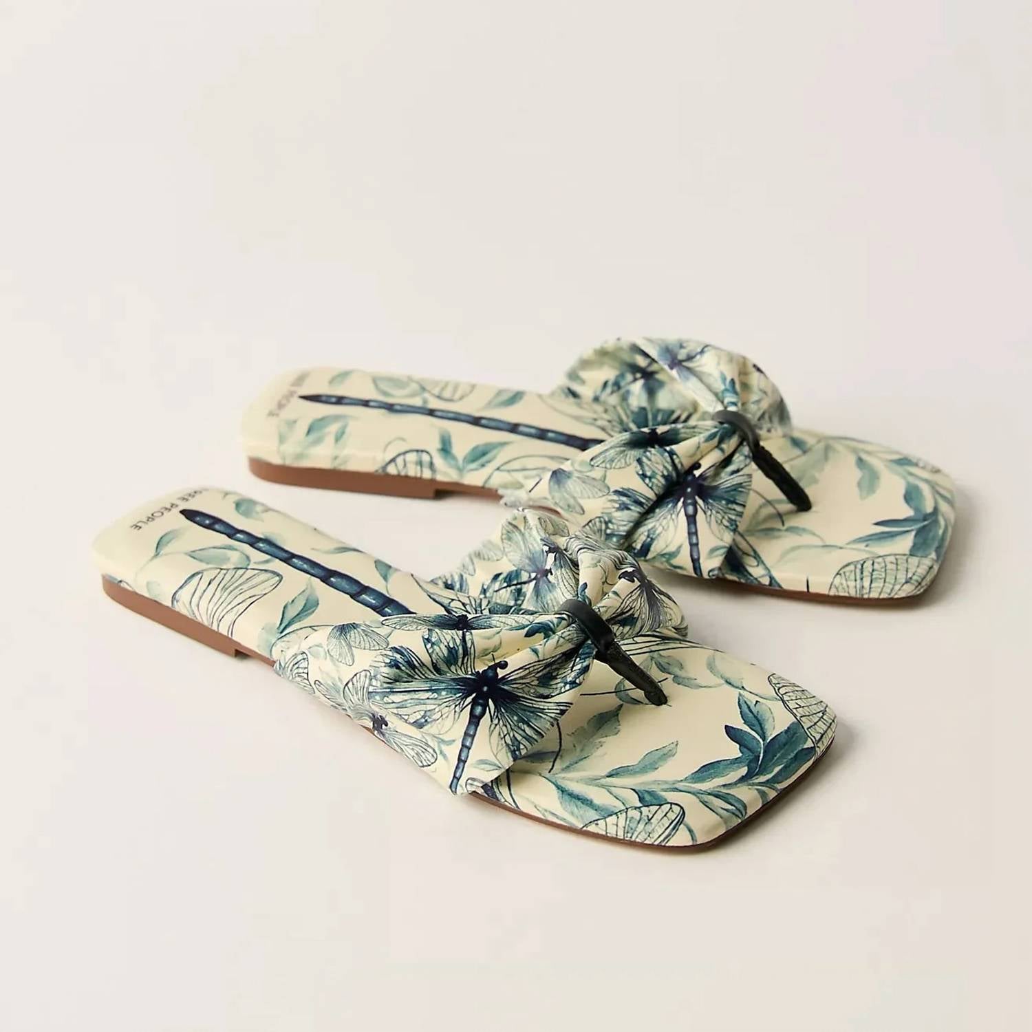 Free People - Women's Tia Ruched Printed Sandals