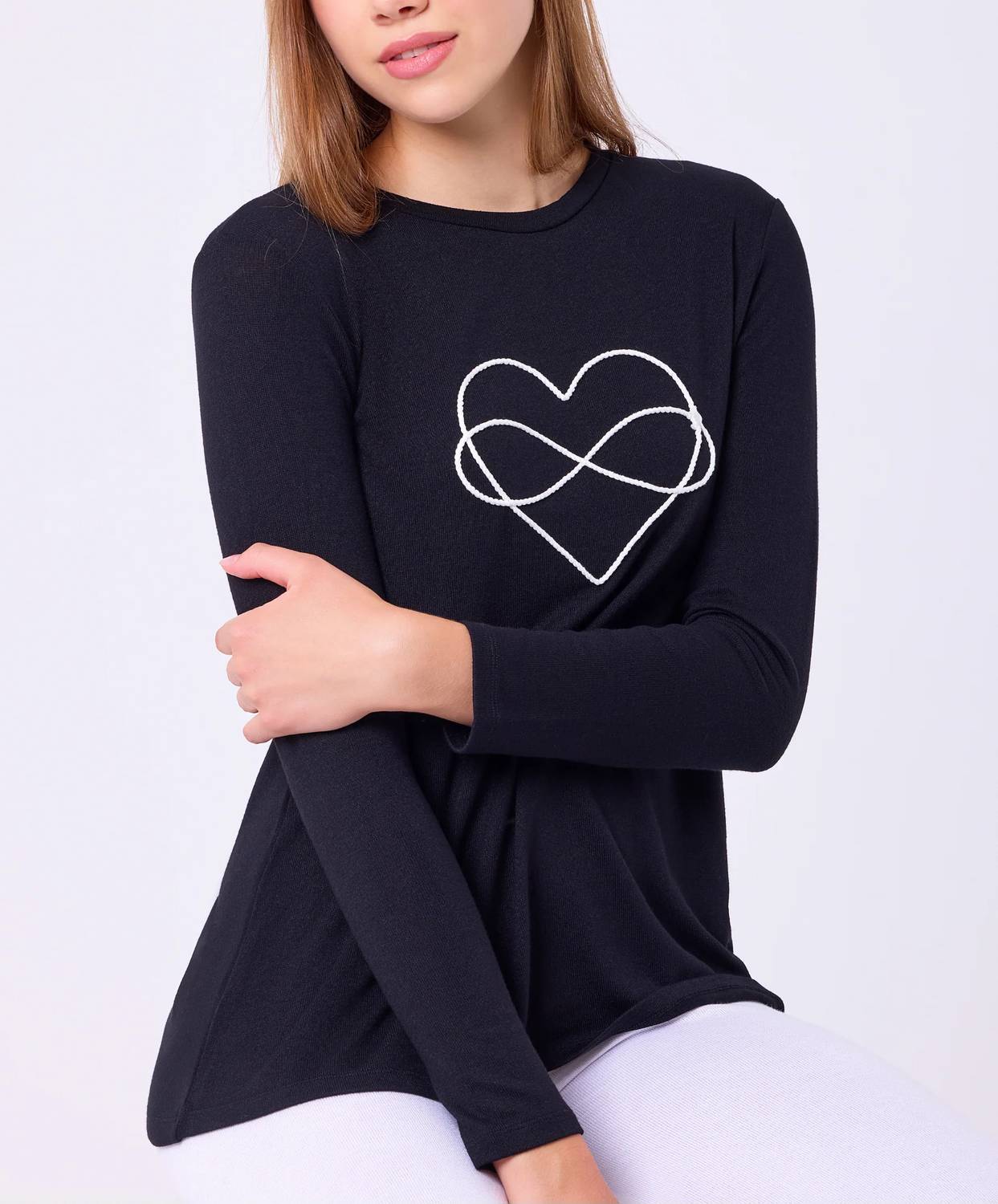 French Kyss - Infinity Heart Detail Top