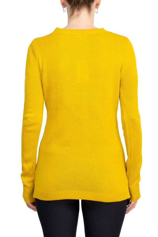 Lissy - Crew Neck Long Sleeve Knit Top