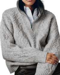 Silver Jeans Co - Quarter Zip Mockneck Sweater