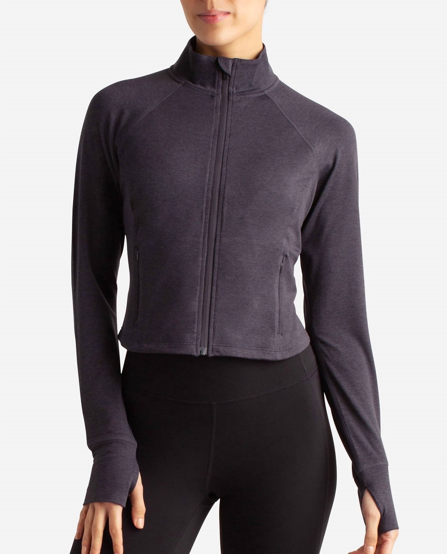 Danskin - Cropped Melange Jacket