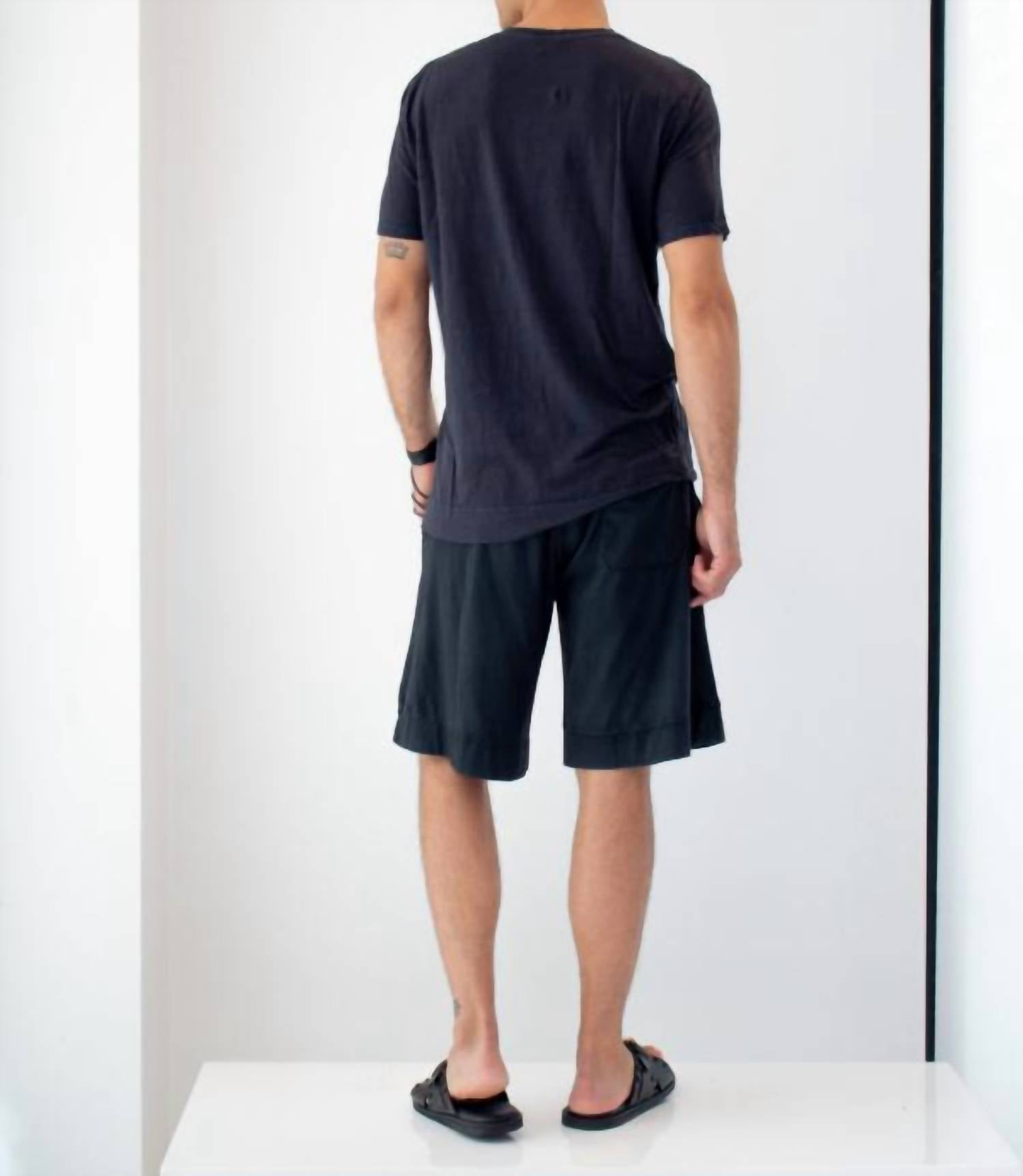 Crossley - Linen V-neck T-shirt