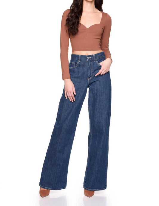 Susana Monaco - Women's Sweetheart Long Sleeve Top