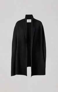 SOIA&KYO Miku-n Knit Scarfigan in black - women's cardigan - view 6