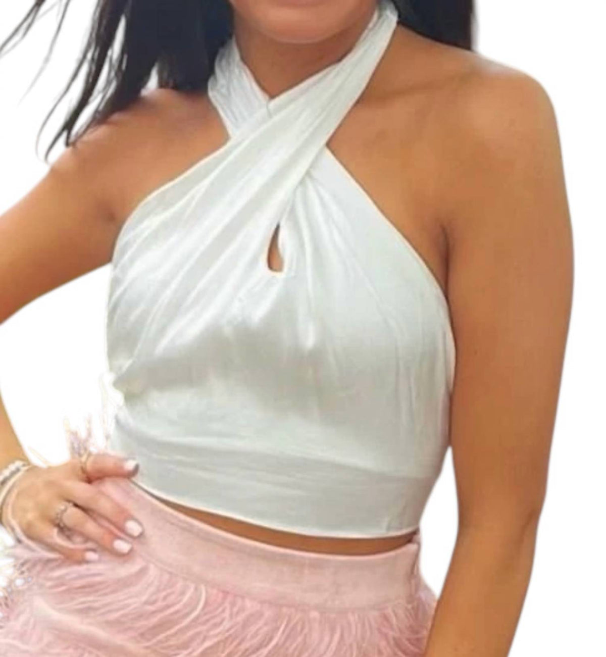 Thrive Societe - Front Cross Back Tie Top