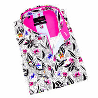 Eight X - Pop of Pink Button Down Shirt
