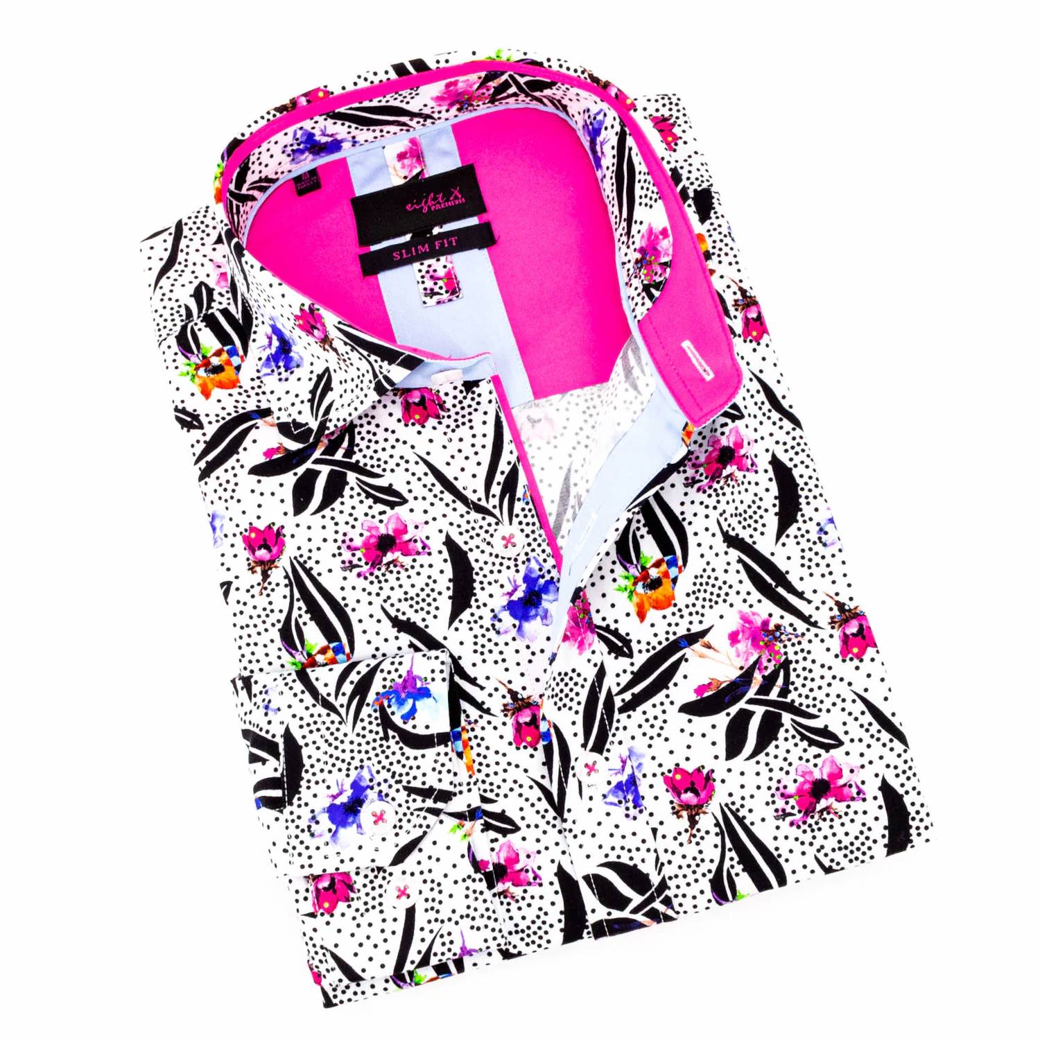 Eight X - Pop of Pink Button Down Shirt