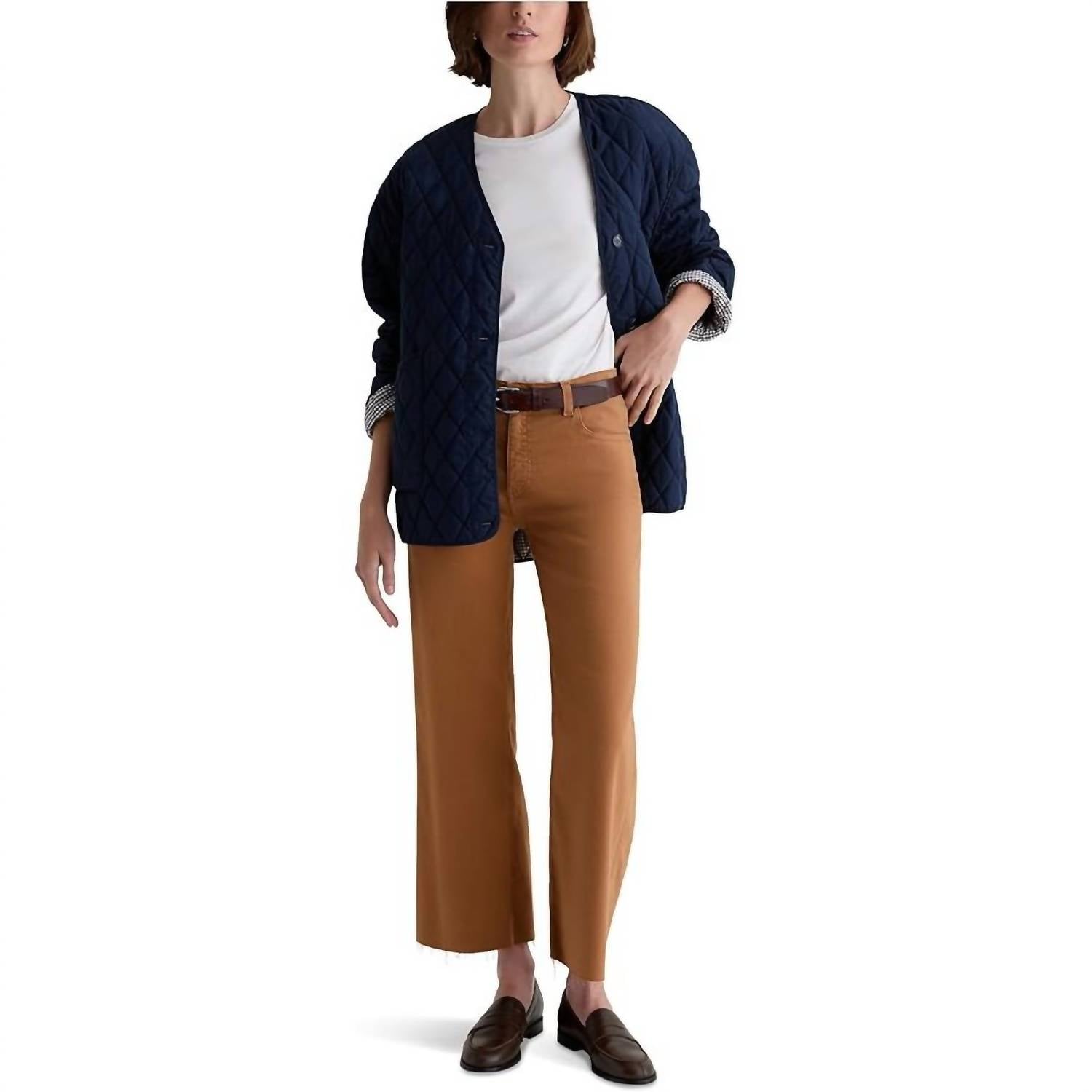 Ag Jeans - Saige Mid Rise Wide Leg Crop Jeans