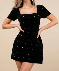 Lulus - Women's Luxe Possibilities Pearl Mini Dress