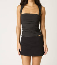 Cotton Candy La - Suri Ruched Stretch Top
