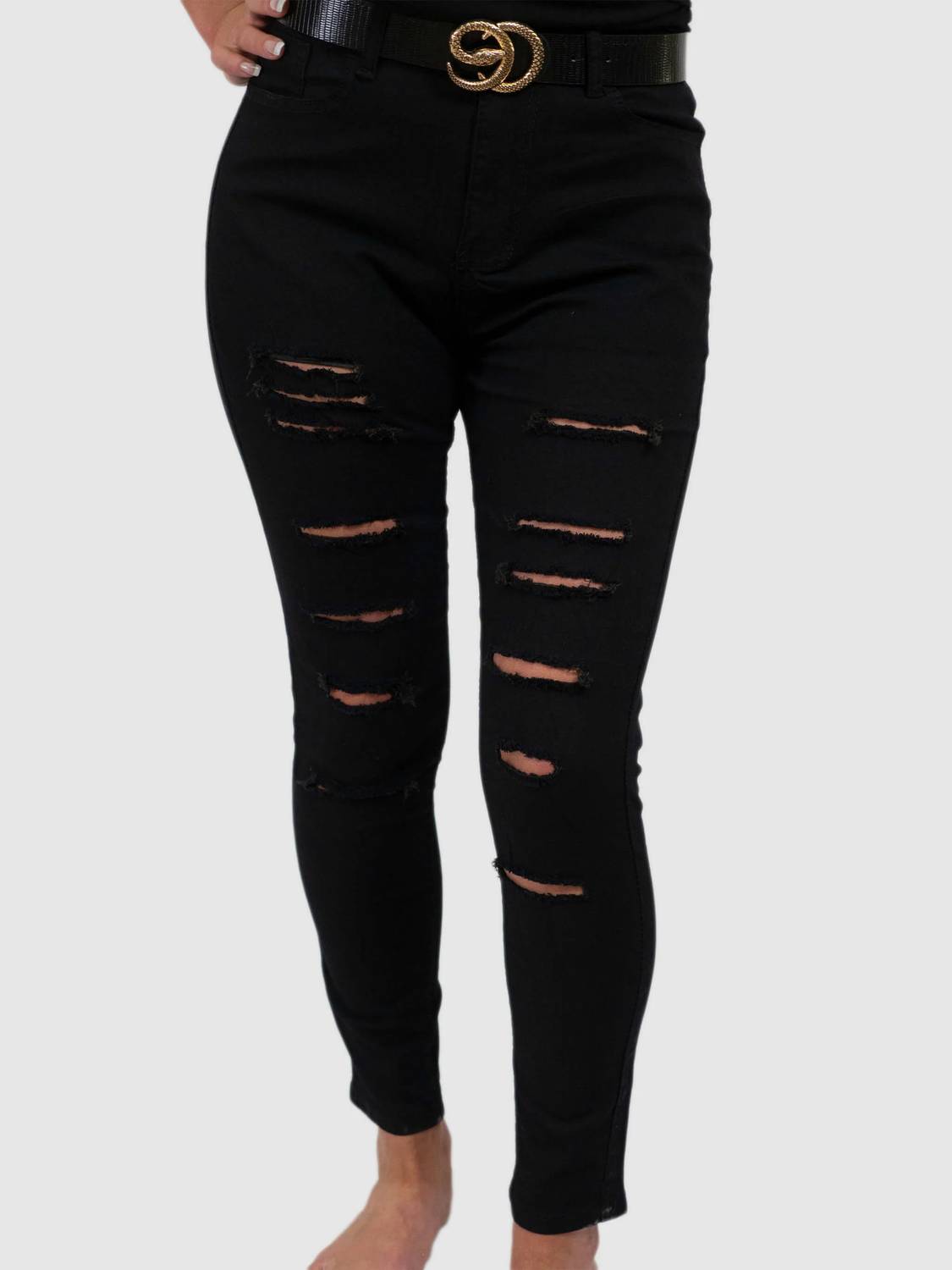 Gmce Global Trading - Women's Distressed Skinny Jeans
