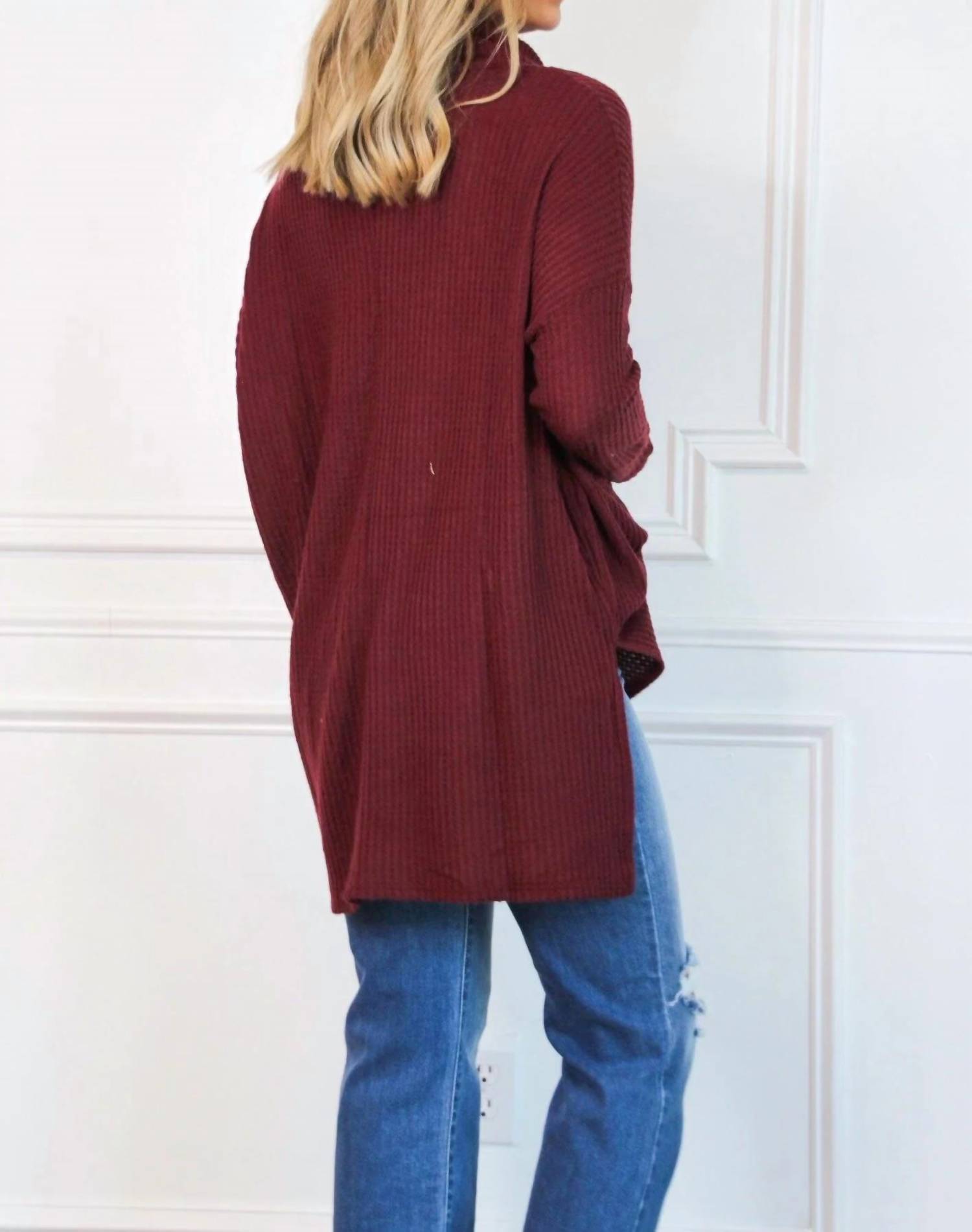 Zenana - Plain And Simple Oversized Thermal Top