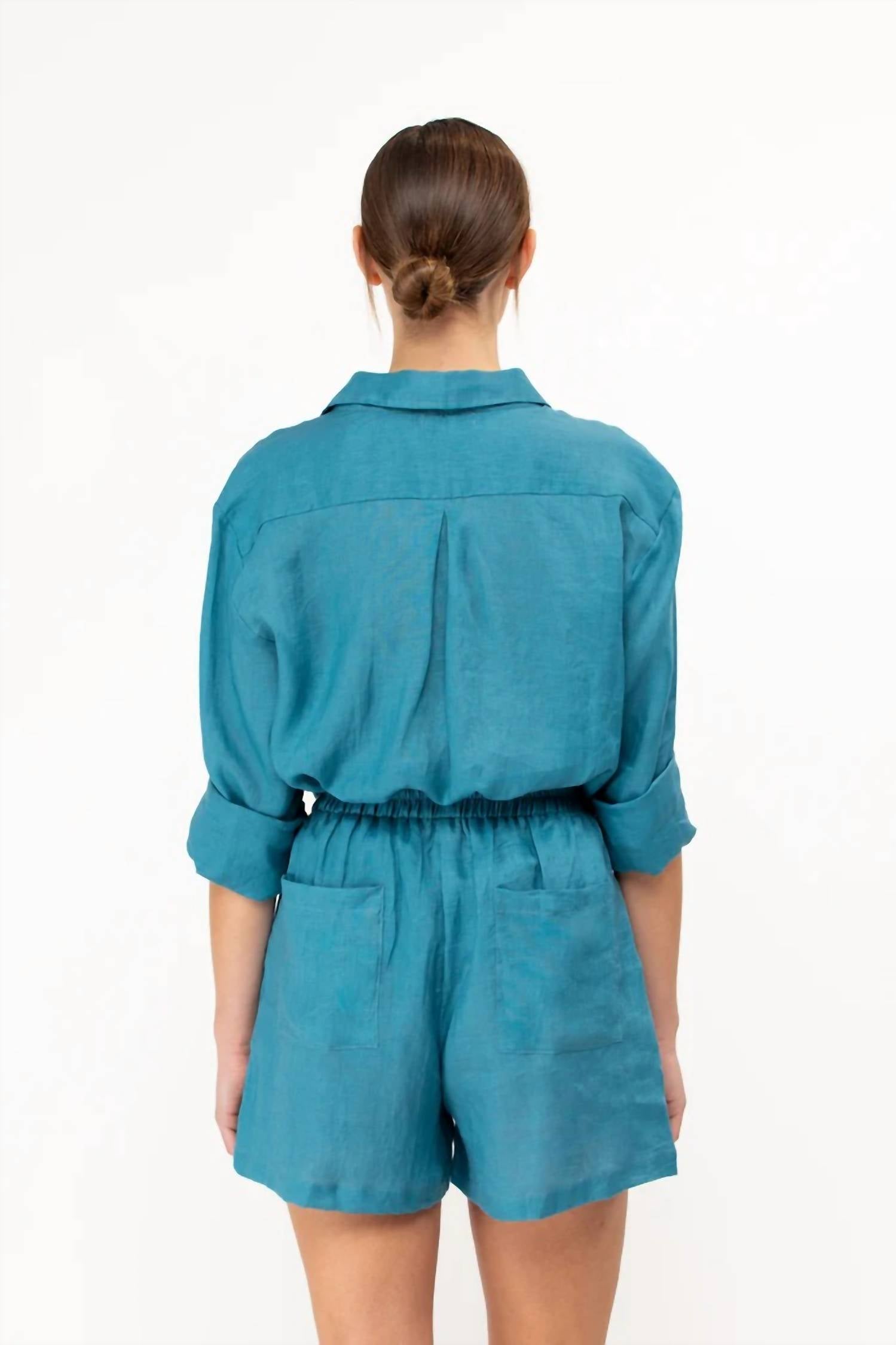 MIKOH Tellaro Short in parasol - women's shorts - detail view