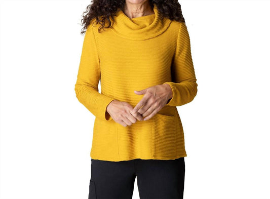 Habitat - Ripple Effect Cowl Neck Pocket Top
