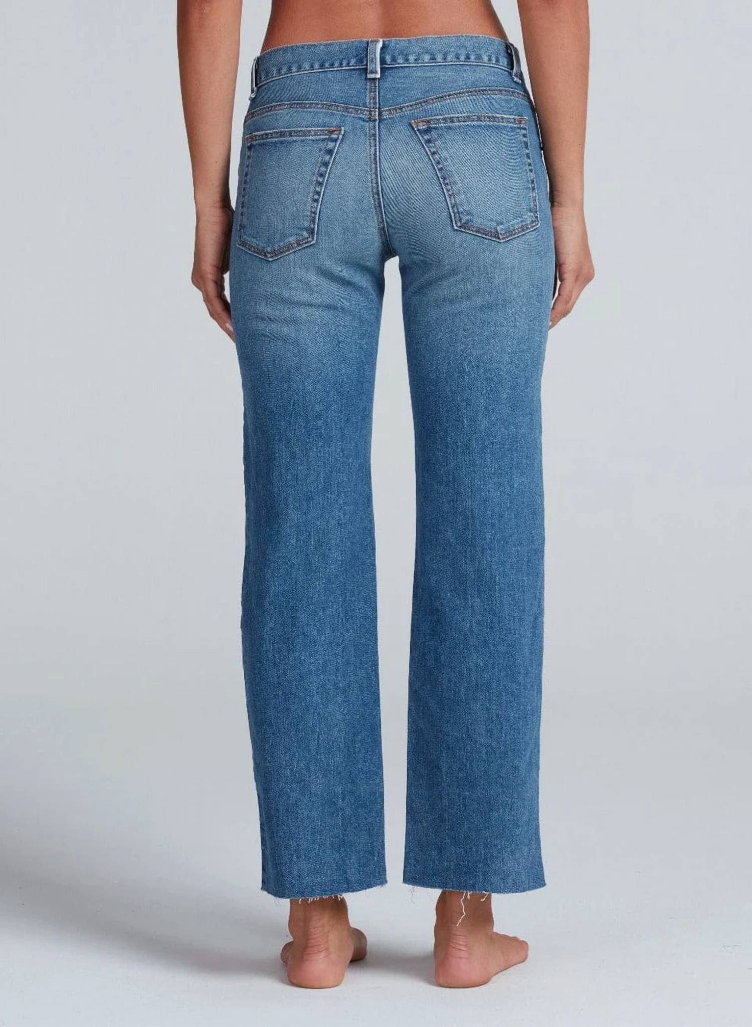 Askk Ny - Cat Mid-rise Straight Leg Jean