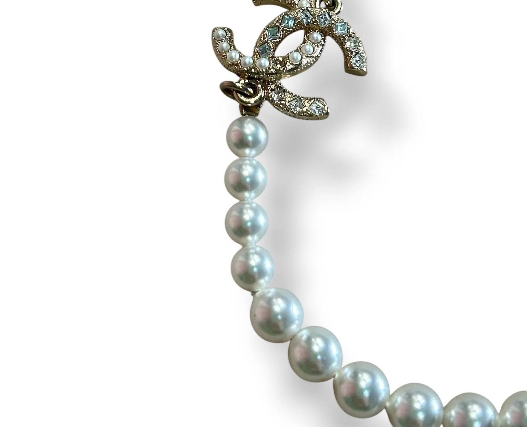 Chanel - Women's Faux Pearl & Strass Necklace