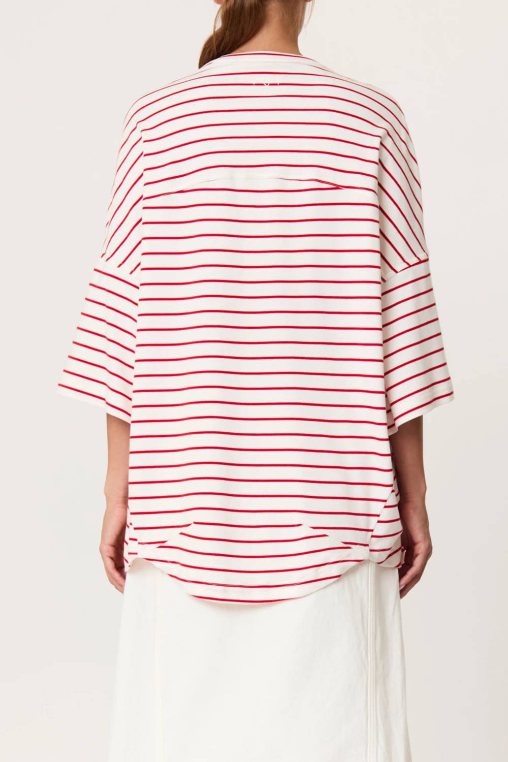 Plan C - Striped Oversized Tee