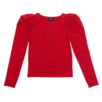 Little Olin - Girl's Puff Sleeve Cotton Top