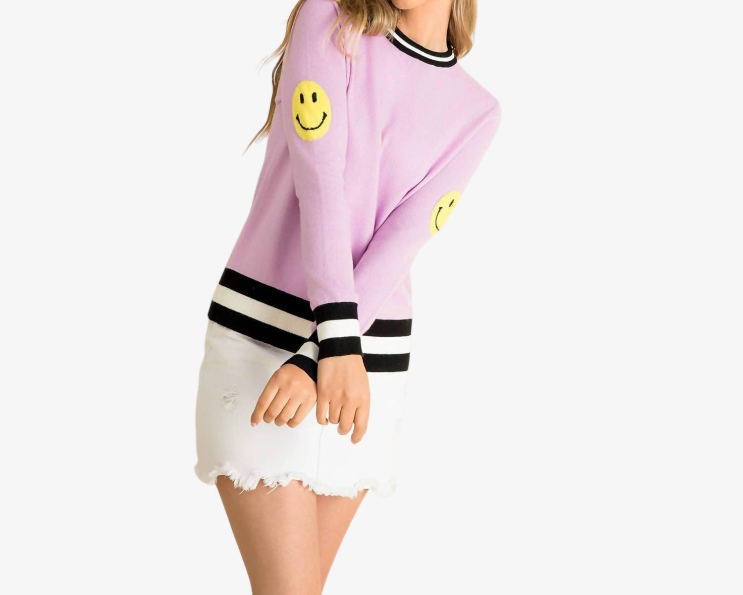 Hoity Toity - Smiley Patch Sweater