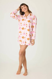 Pj Salvage - Brunch Club Flannel Night shirt