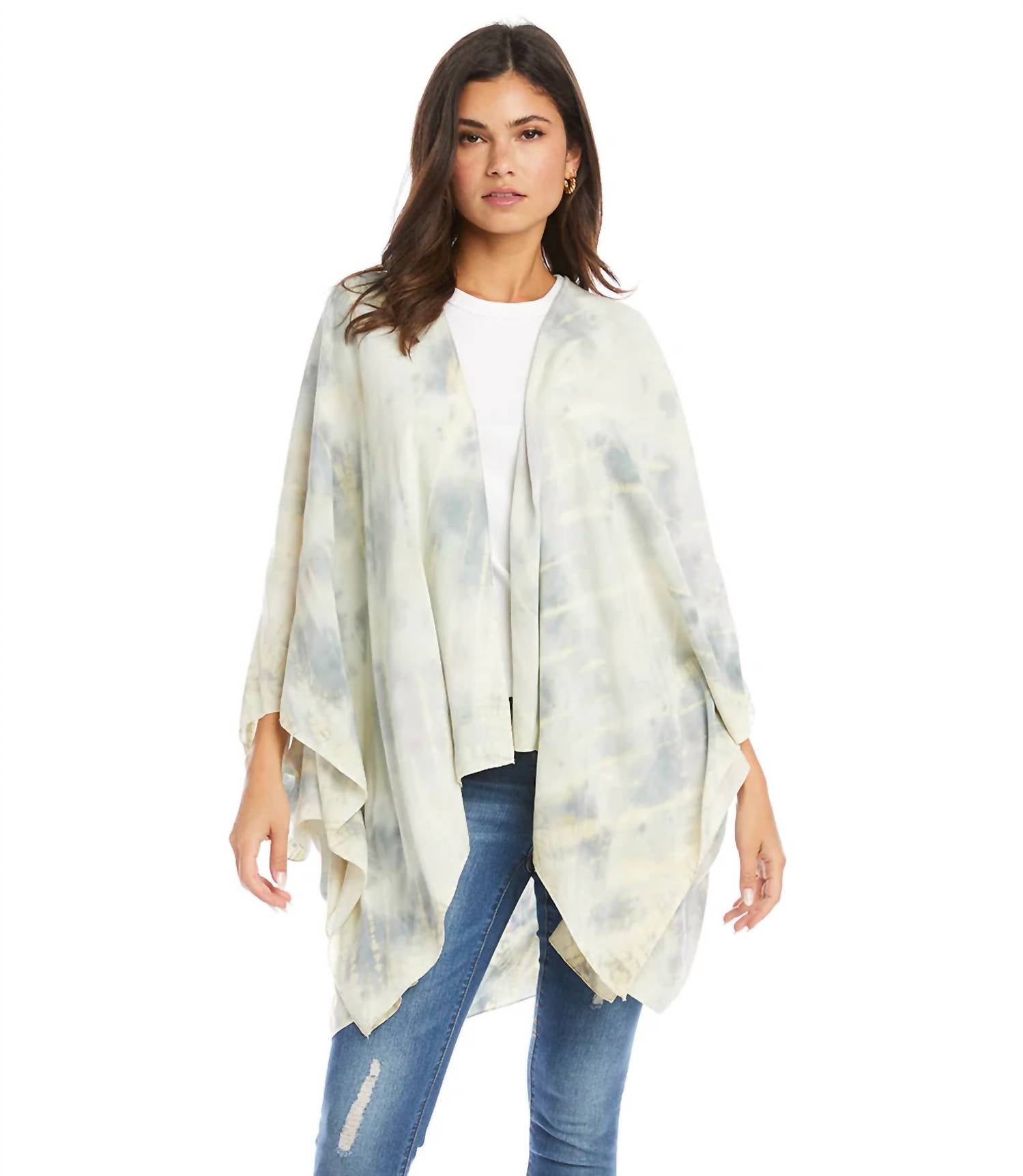 Karen Kane - Trisha Tie Dye Open Front Cardigan