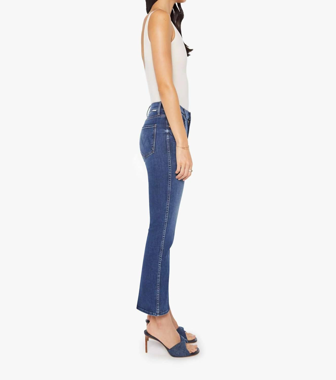 Mother - Mid Rise Smokin Double Flood Jeans